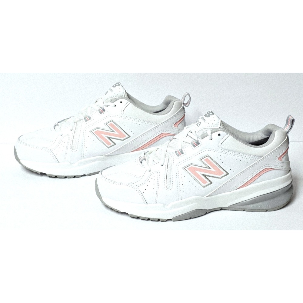 New Balance Women's Shoes Size 9.5 WX608WP5‎ White Pink Cross Training EXCELLENT